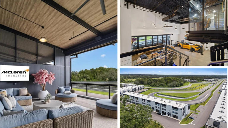 Inside the Tampa penthouse overlooking a 200-acre racetrack—complete ...