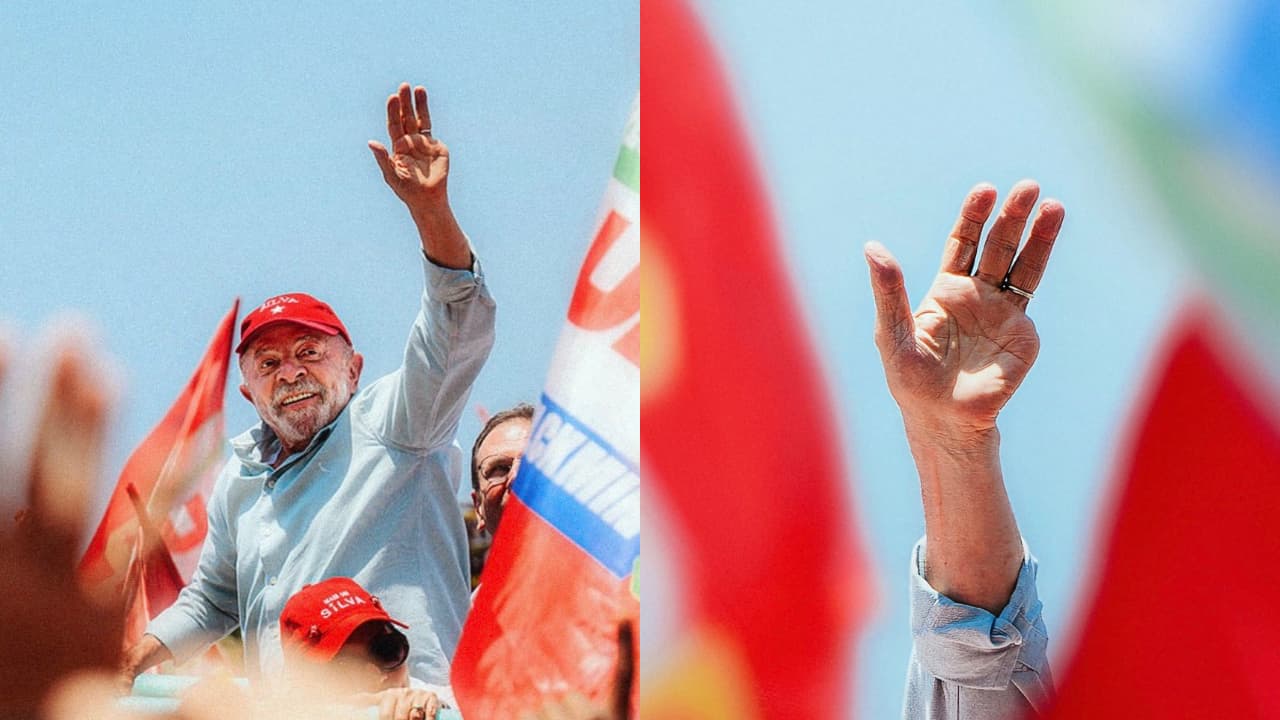 Lula da Silva's iconic missing finger photo after winning Brazil ...