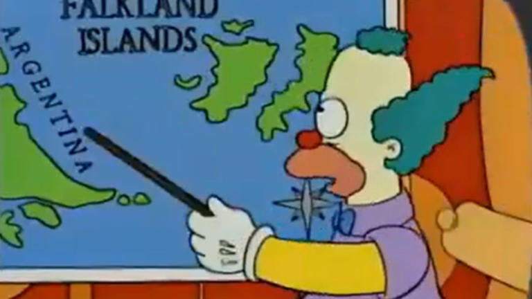 La polémica en Telefe que mezcla a Los Simpsons con las Malvinas