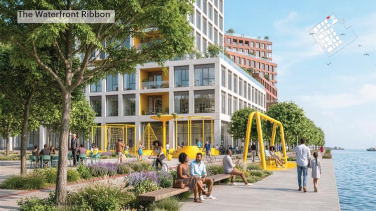 Cleveland lakefront framework envisions waterfront promenade, central ...