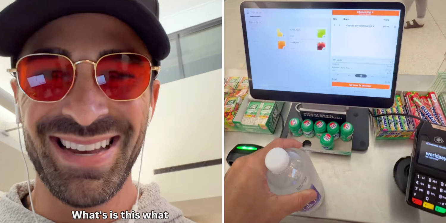 Man at airport befuddled by self-service snack station that asked him ...