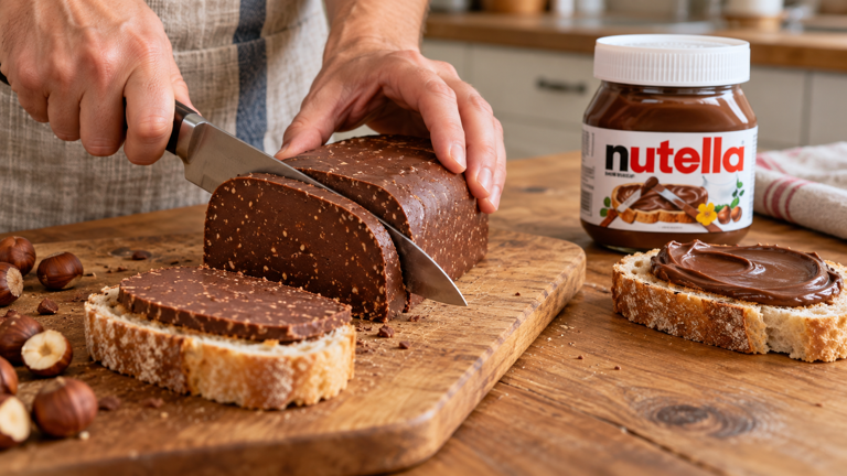 Before Nutella came in a jar, it was sliced like bread