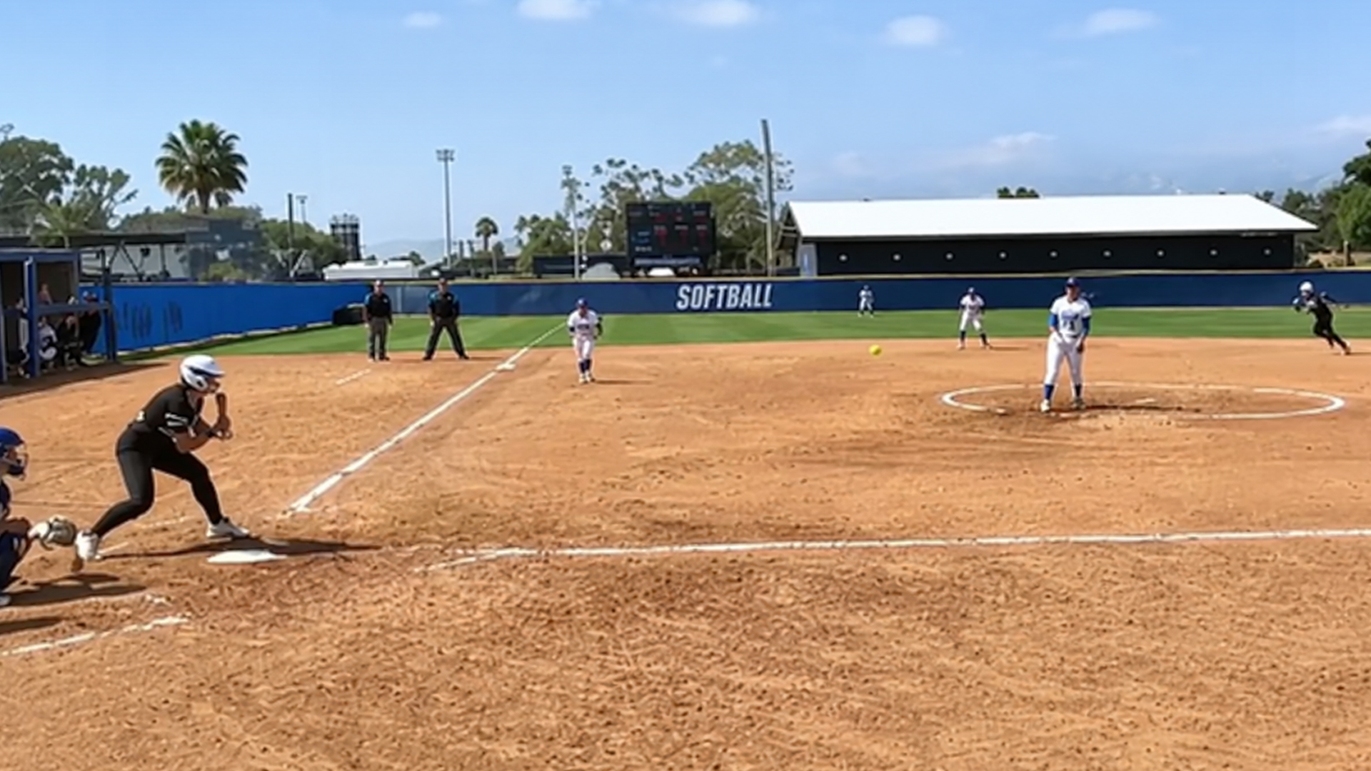 Brutal softball hits caught on camera