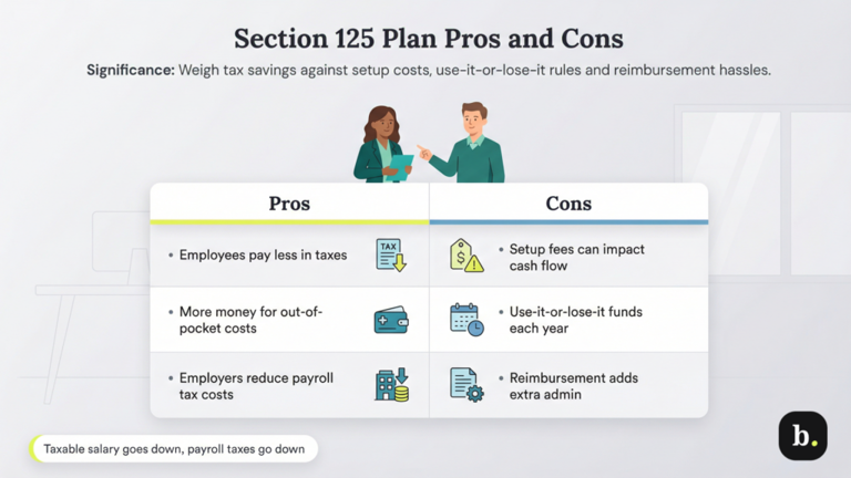 What are the benefits of a Section 125 plan?