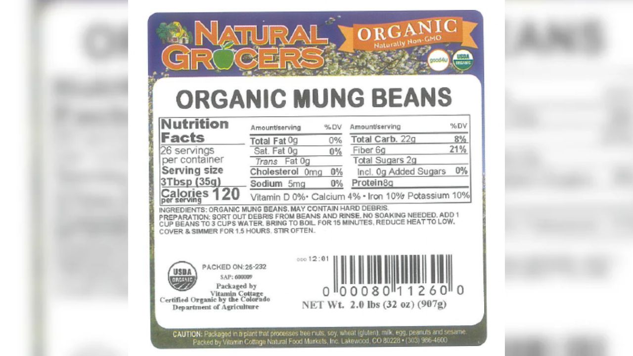 Mung beans recalled in 22 states after customers report glass fragments