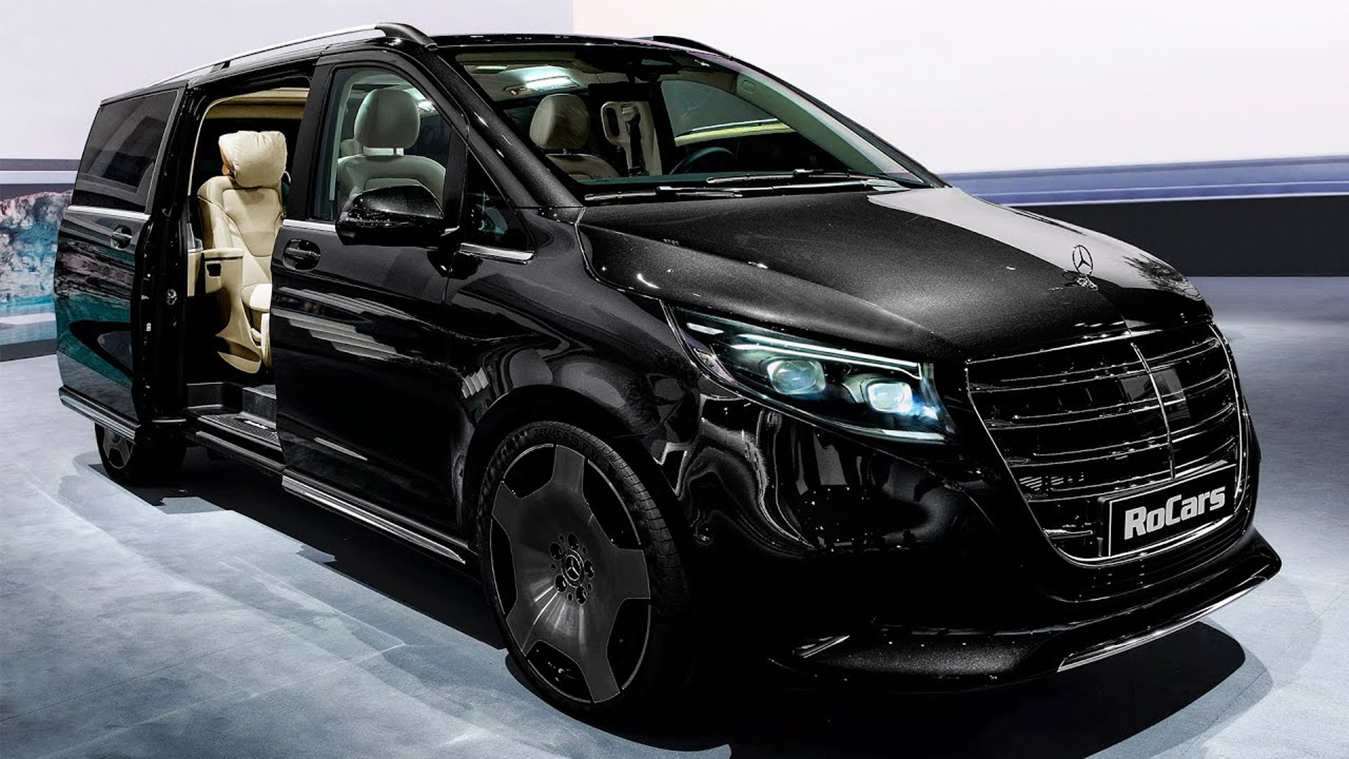 Mercedes V class luxury van with 237 HP and 9G TRONIC