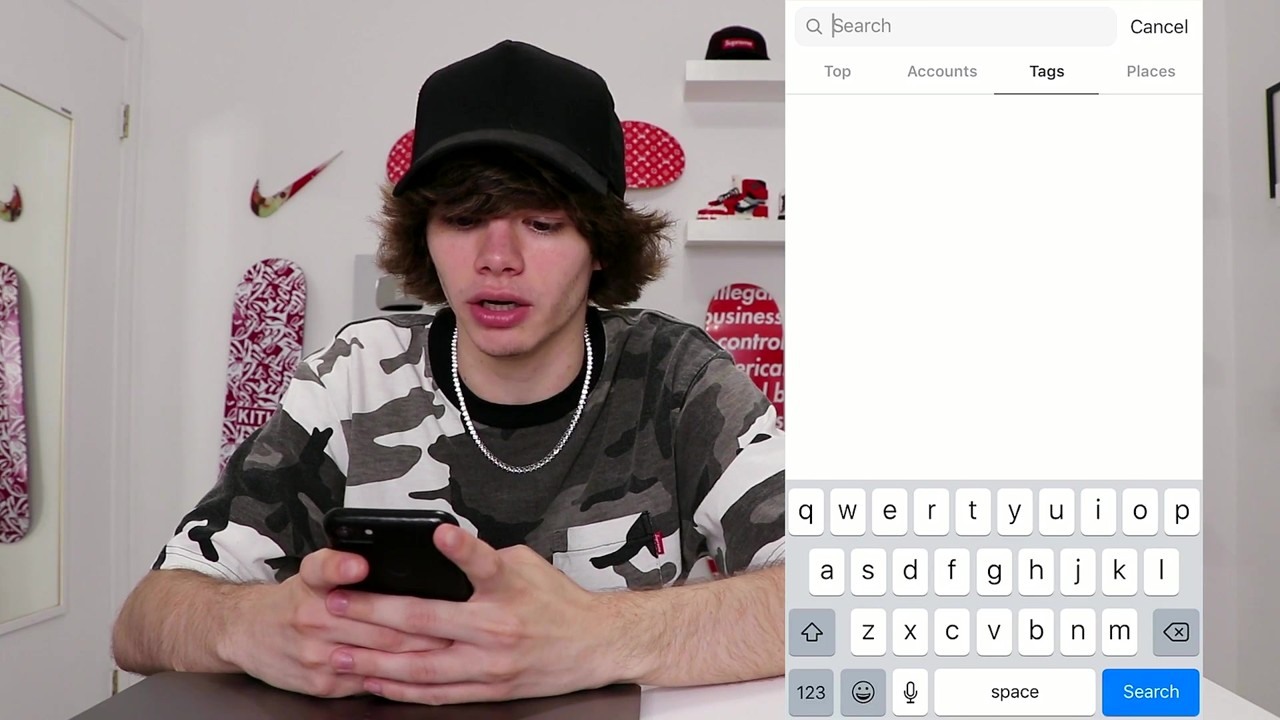 Connor sends low offers to Instagram streetwear sellers