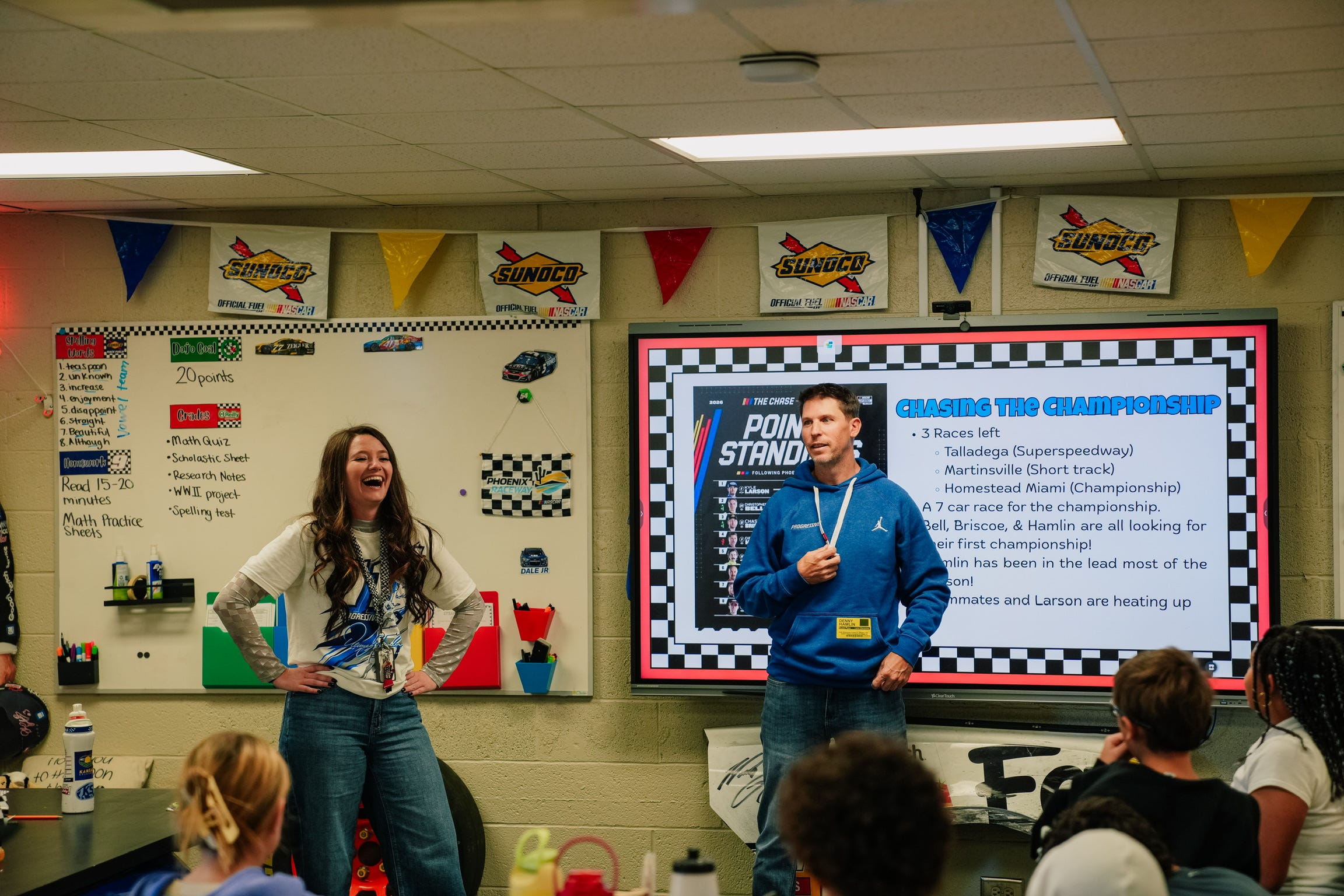 Denny Hamlin surprises teacher with $10K gift. Can he shock NASCAR by ...