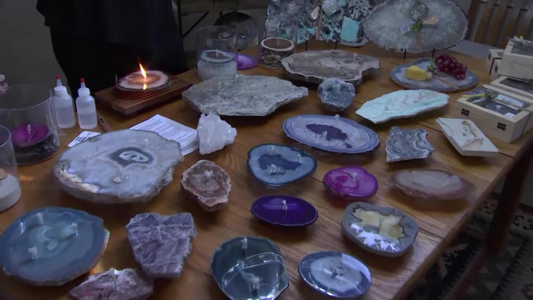 Phoenix area family turns natural stones into one-of-a-kind oil candles