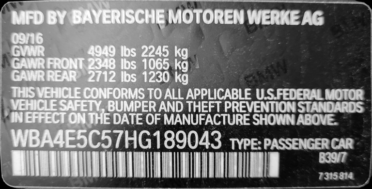 The 17 characters on your car are not a serial number, and one of them ...