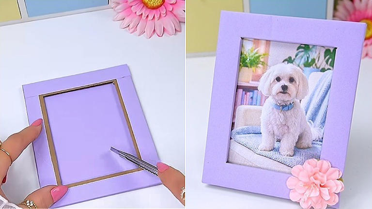 Skip store-bought frames: Use a common household waste item to upgrade ...