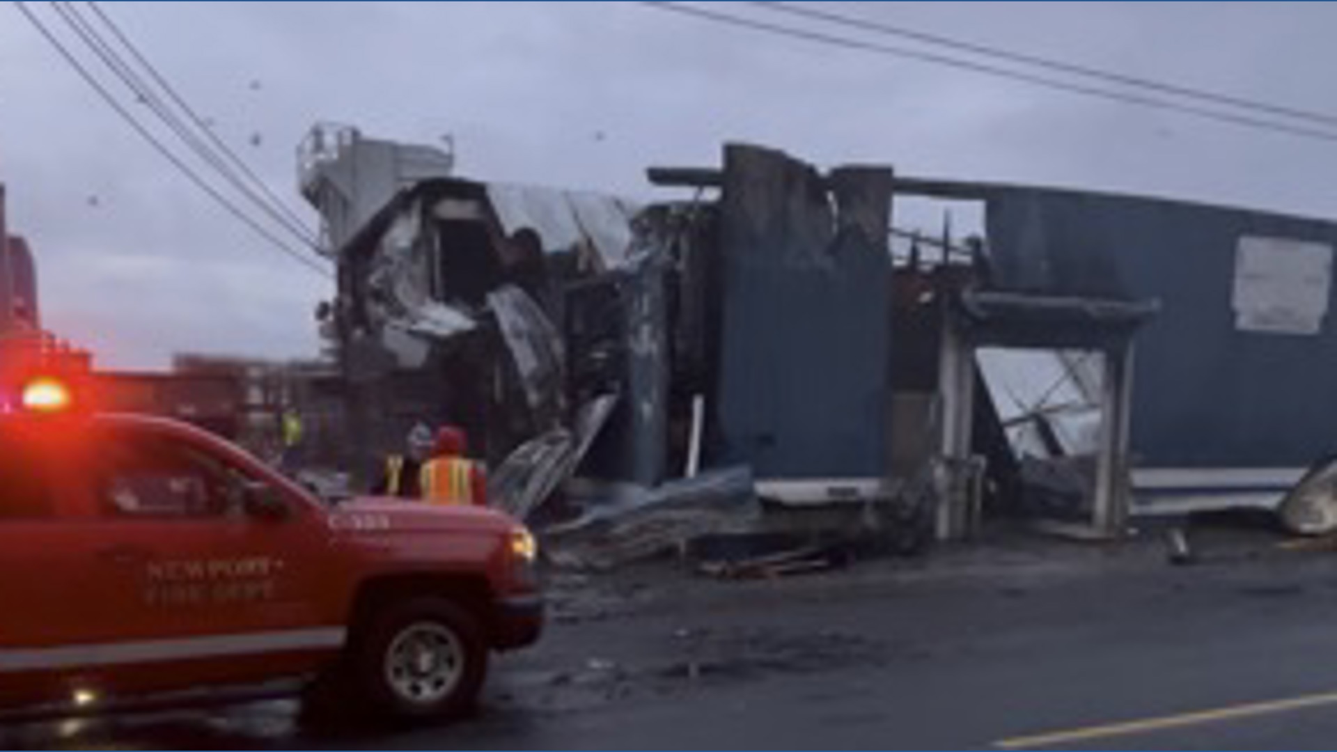 Pacific Seafood fire damage leaves building in ruins