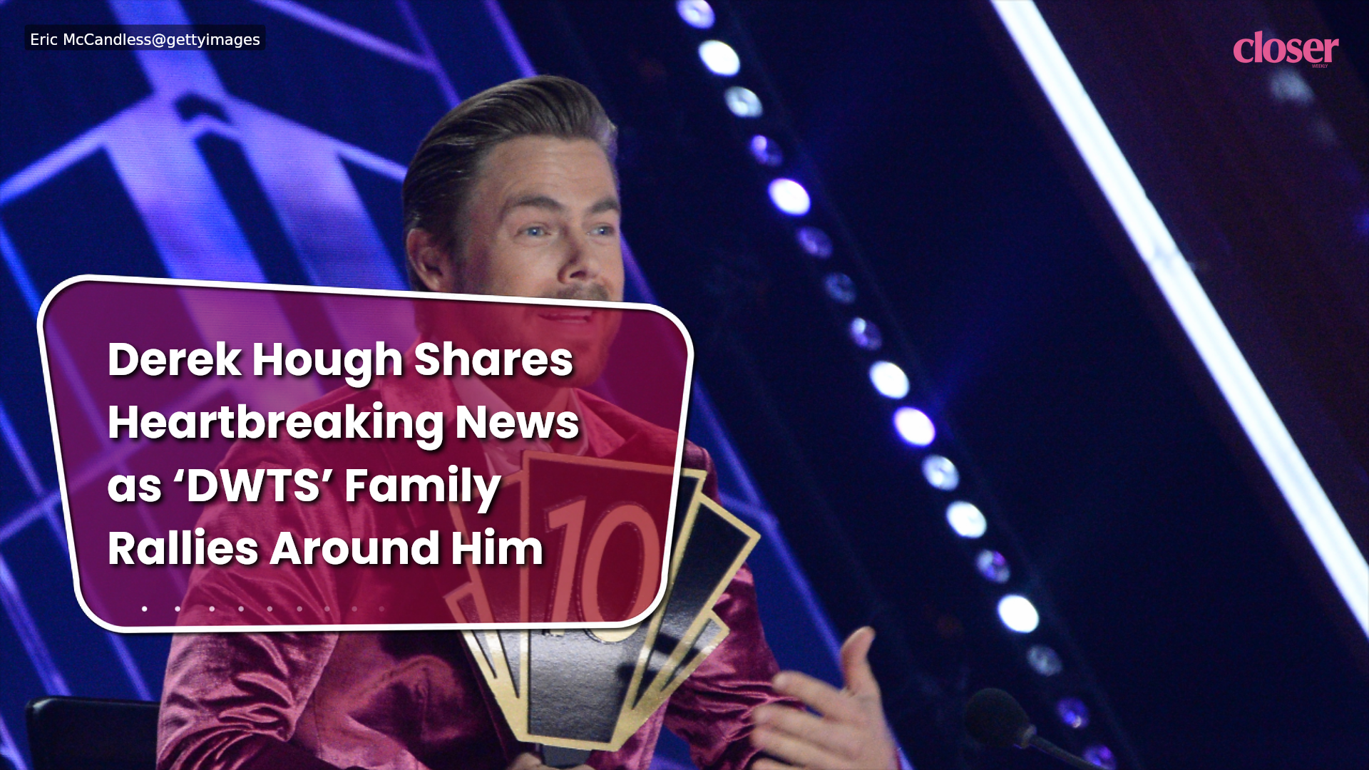 Derek Hough shares heartbreaking news as 'DWTS' family rallies around him