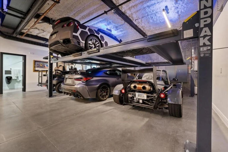 Inside the Tampa penthouse overlooking a 200-acre racetrack—complete ...