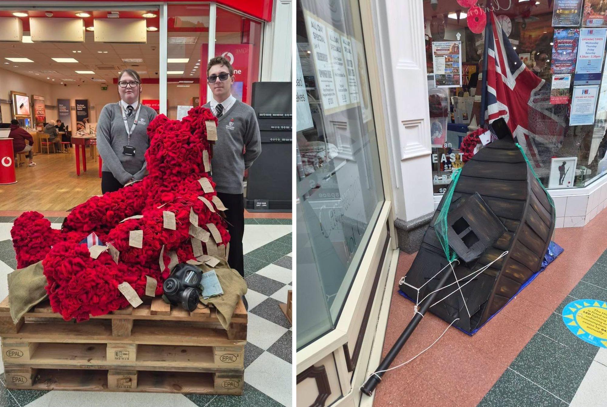 Praise for Skegness students as five hand-made remembrance sculptures ...