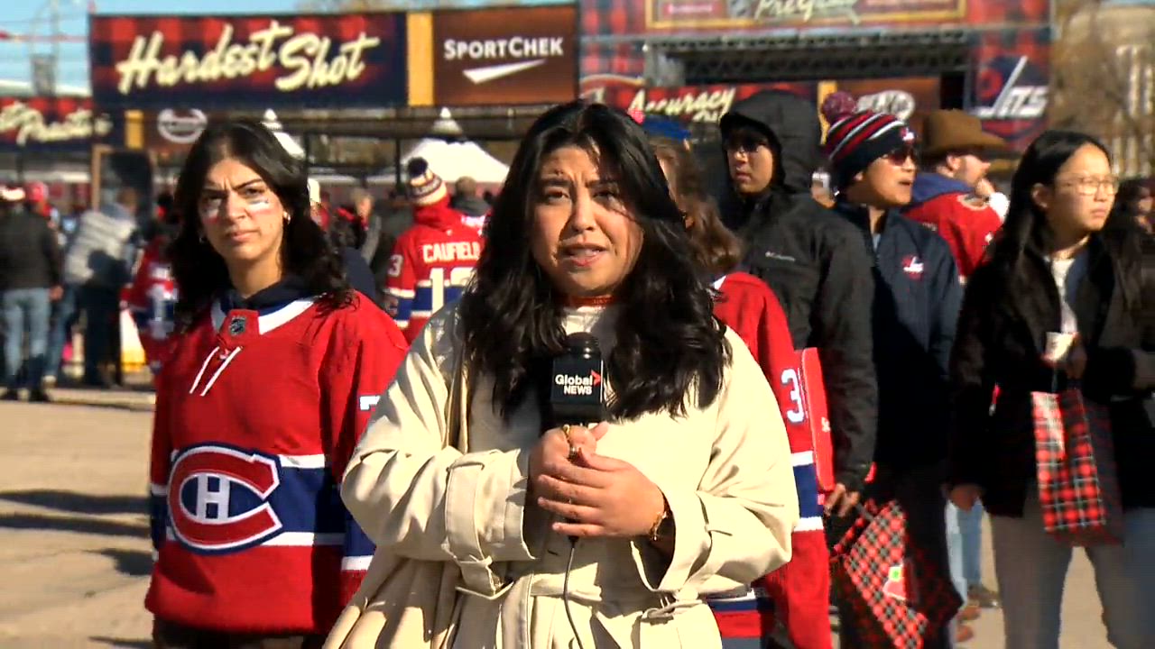 Hockey fans pre-game before puck drops for 2026 Heritage Classic