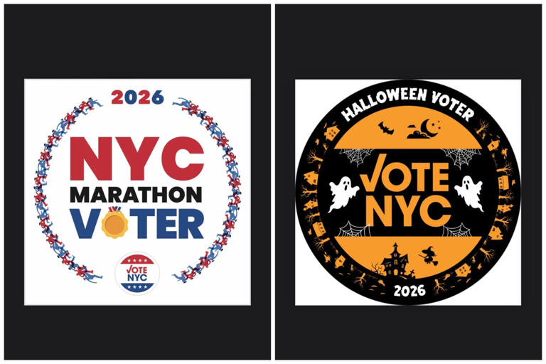 You can score festively spooky 'I Voted' NYC stickers if you head to ...
