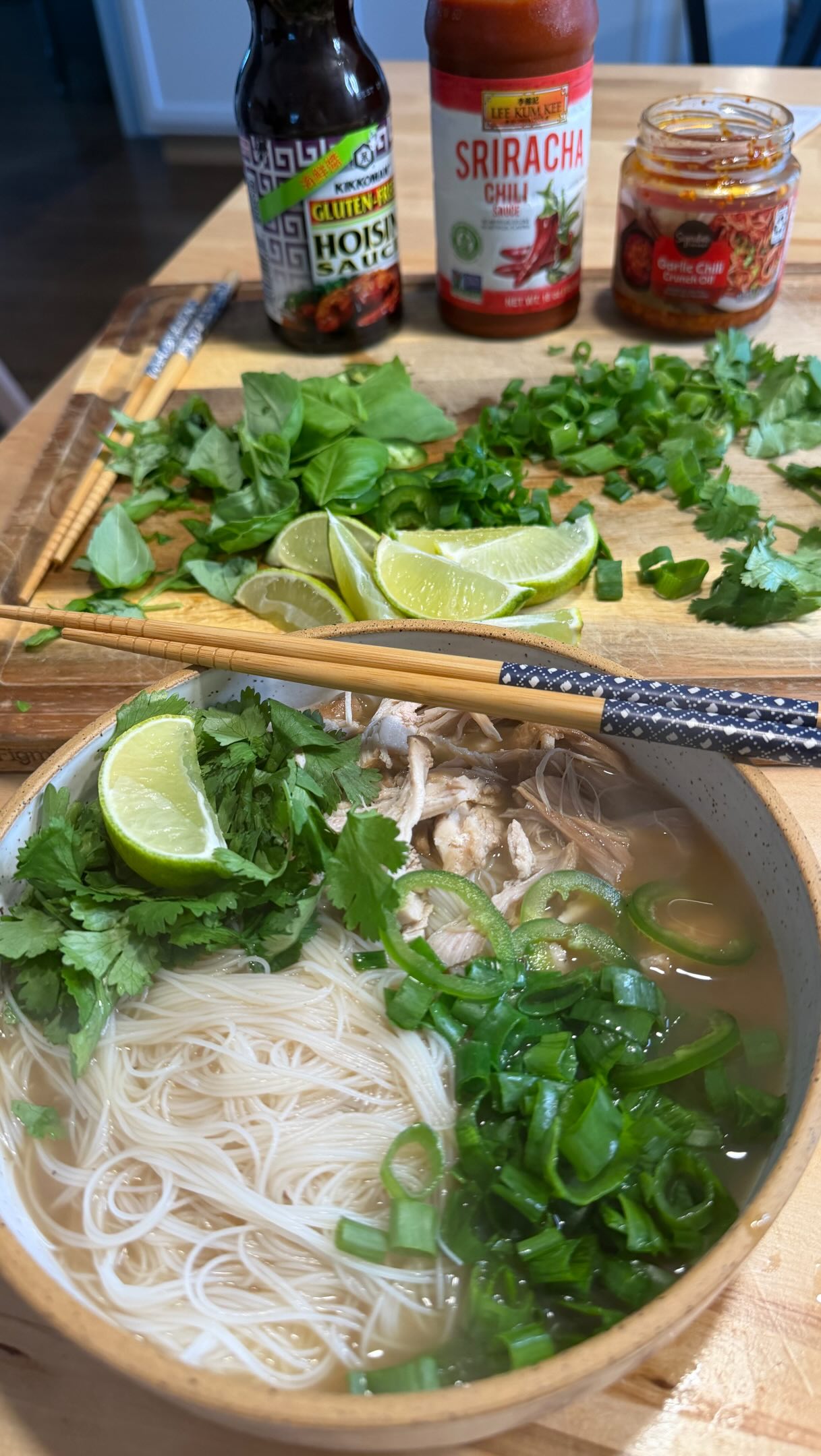 Easy chicken pho for a cozy soup night