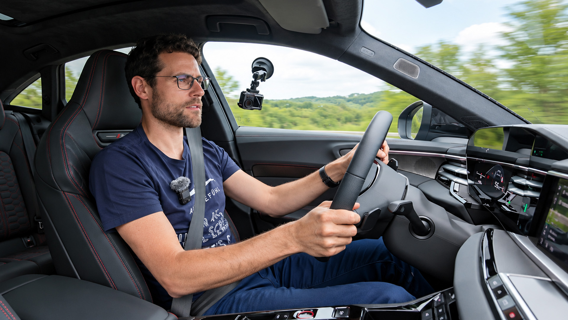 Exploring the comfort and engine response of the Audi S5 sedan in ...