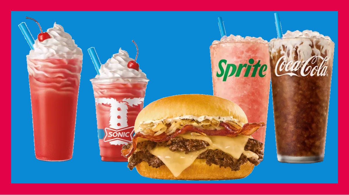 Sonic’s holiday menu adds Santa Slush Float and smoked gouda burger