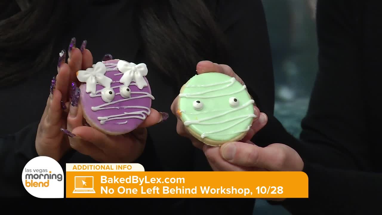 Halloween cookie decorating with Baked by Lex