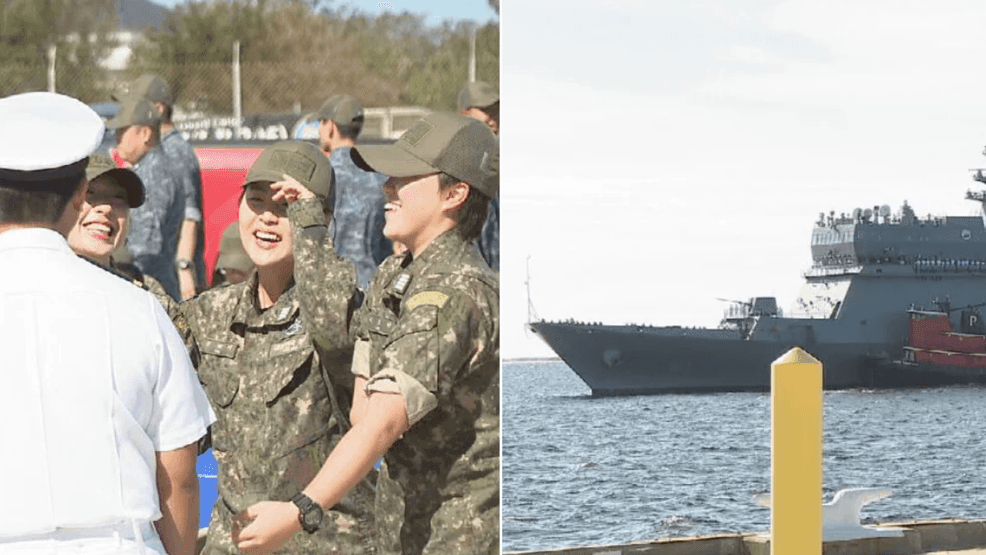 South Korean navy ship Hansando makes first-ever port call in Pensacola