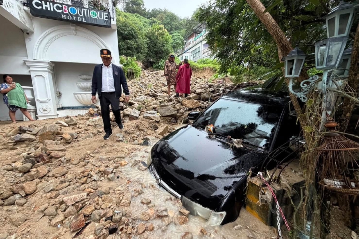 Flash floods hit Thailand’s Phuket island