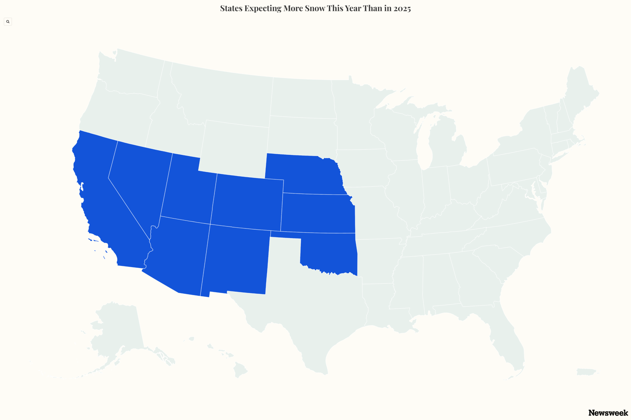 El Niño map shows which states could be hit with more snow this year
