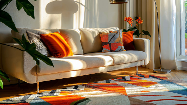 Start with the rug and build from there: The living room design ...