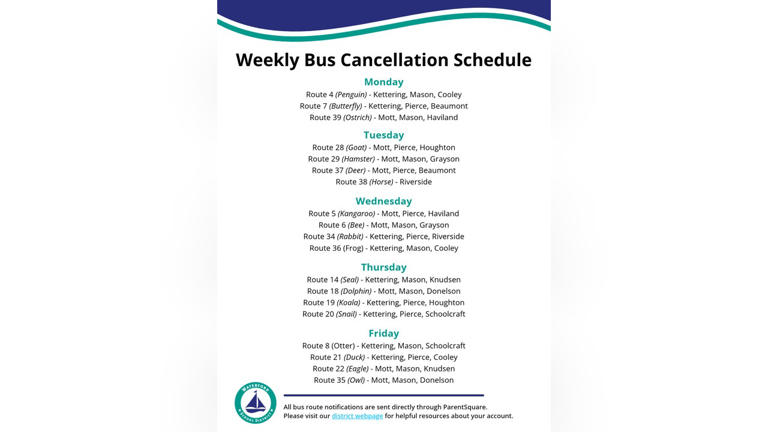 Waterford schools temporarily cancels bus routes amid driver shortage
