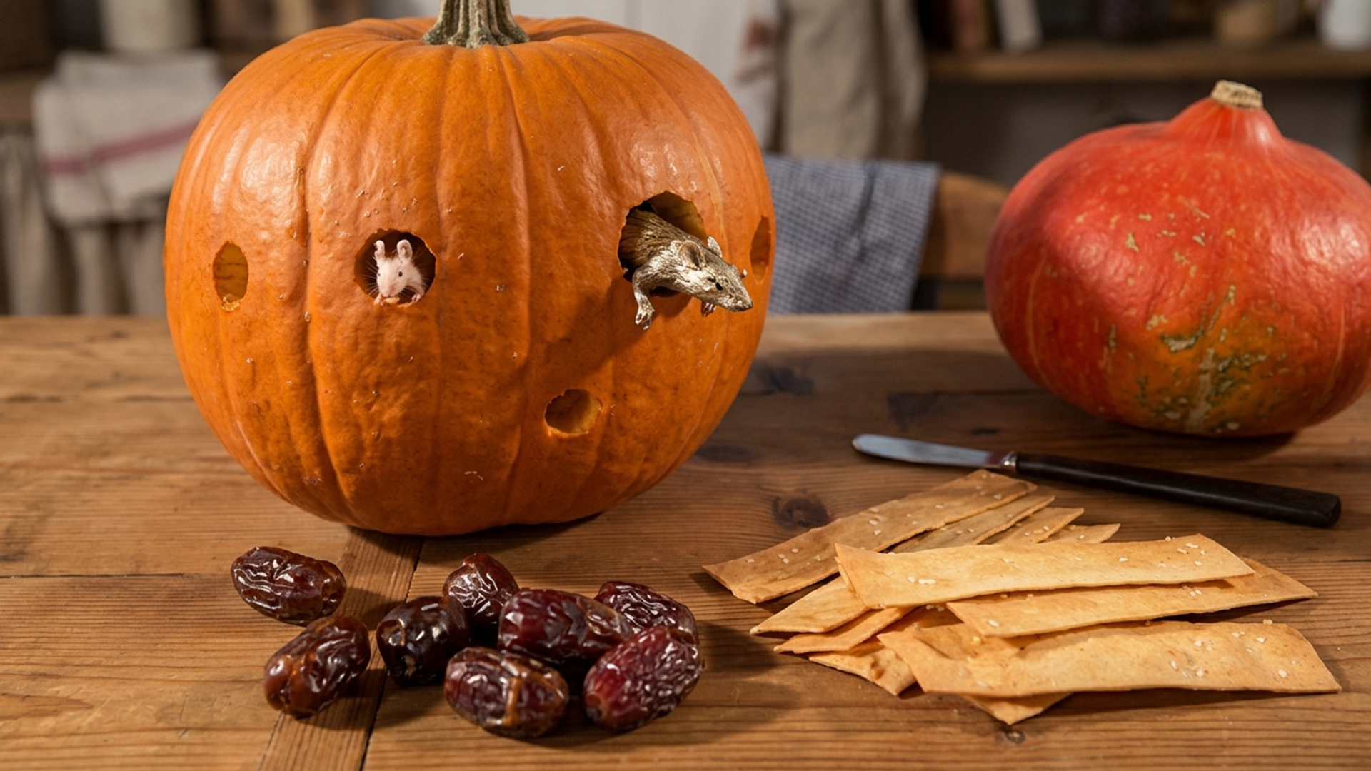 How to make a pumpkin mouse house for Halloween