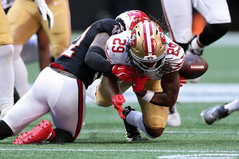 49ers turnovers drastically swung their win probability against the Falcons