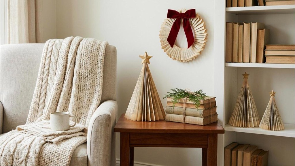 Old book Christmas crafts: 12 thrift store book ideas that look like ...