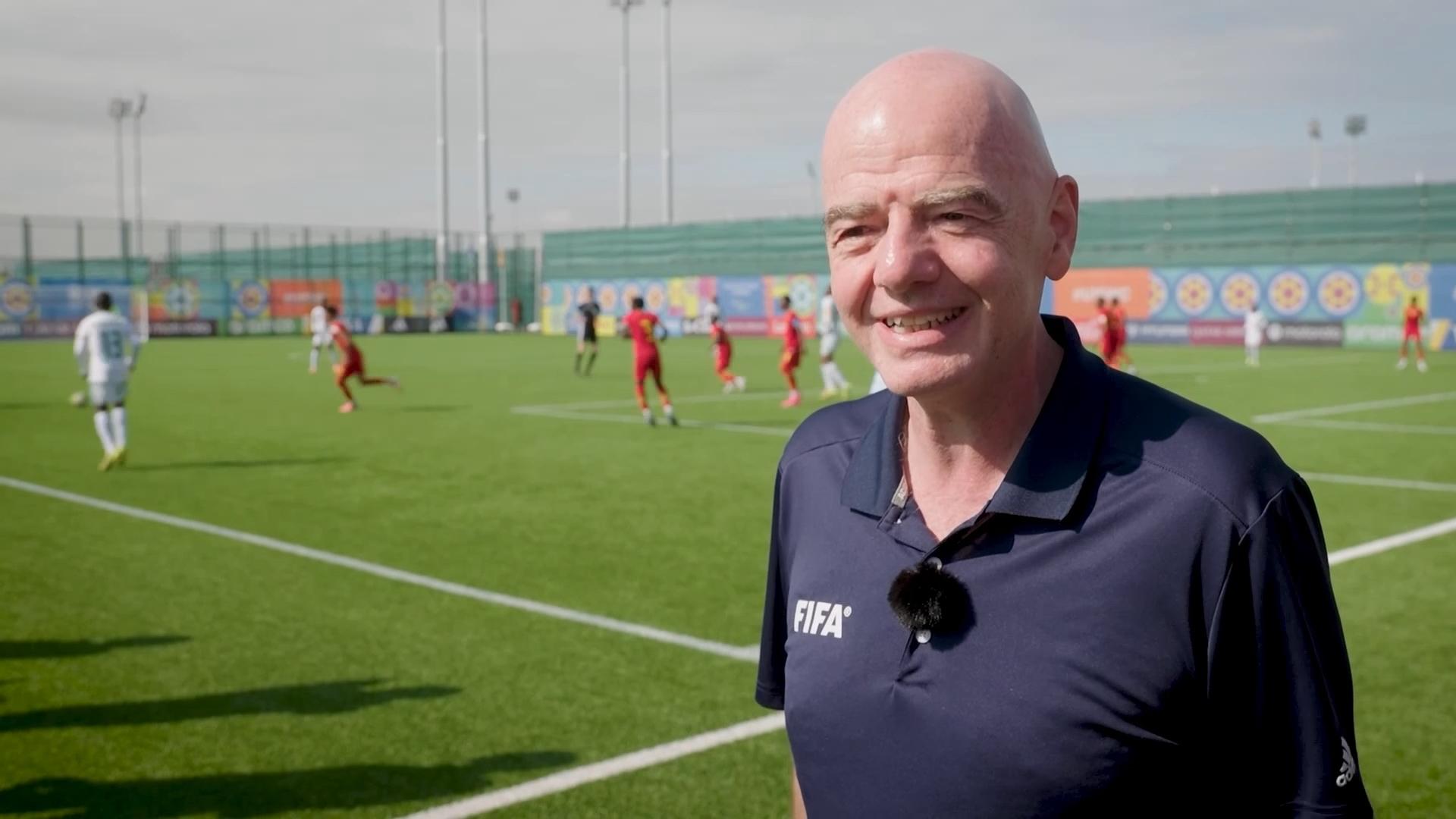 Infantino delighted with 'spectacular' FIFA U-15 World Cup