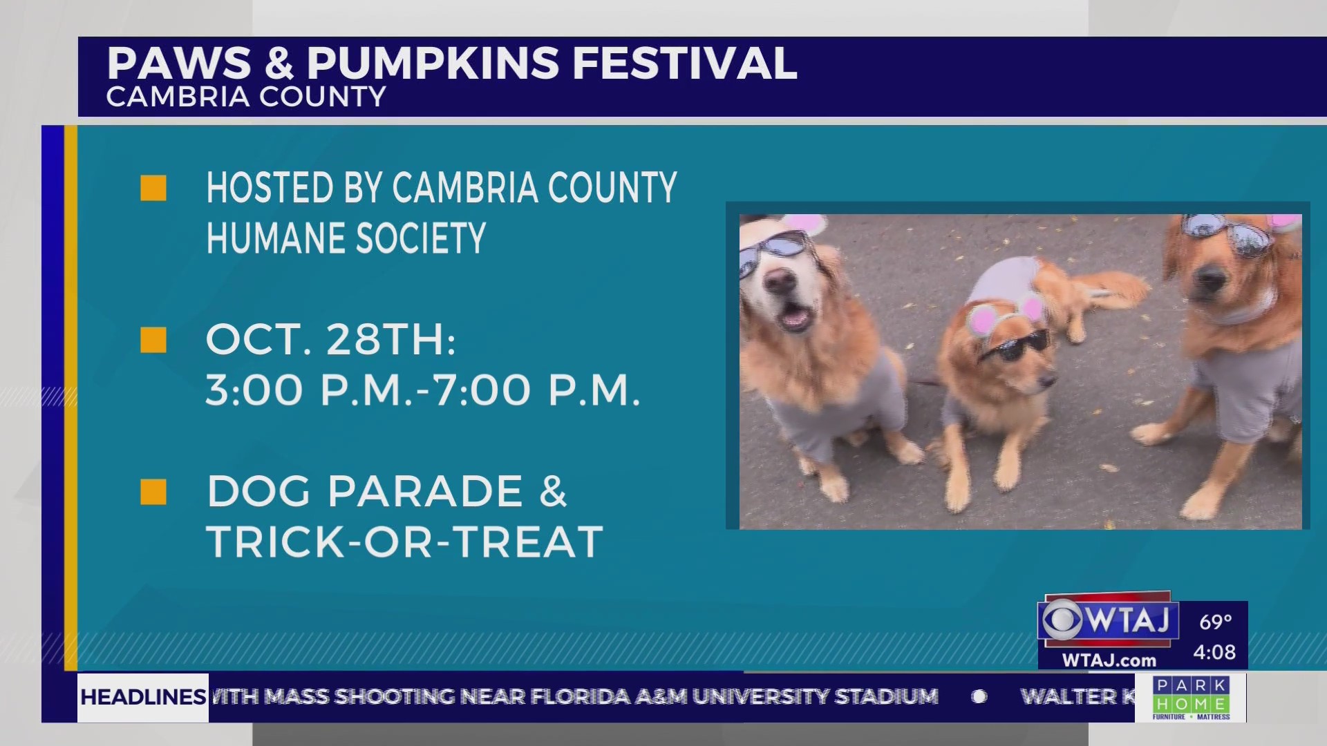 Howl-o-ween fun in Cambria County at Paws & Pumpkins Festival