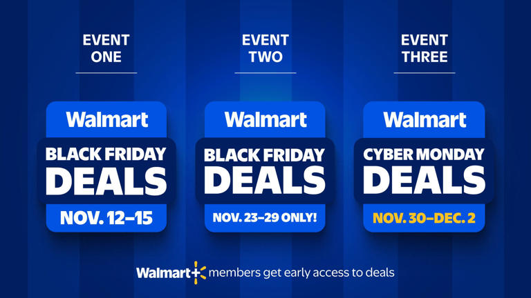 Walmart reveals 3 huge holiday sales events with Black Friday deals