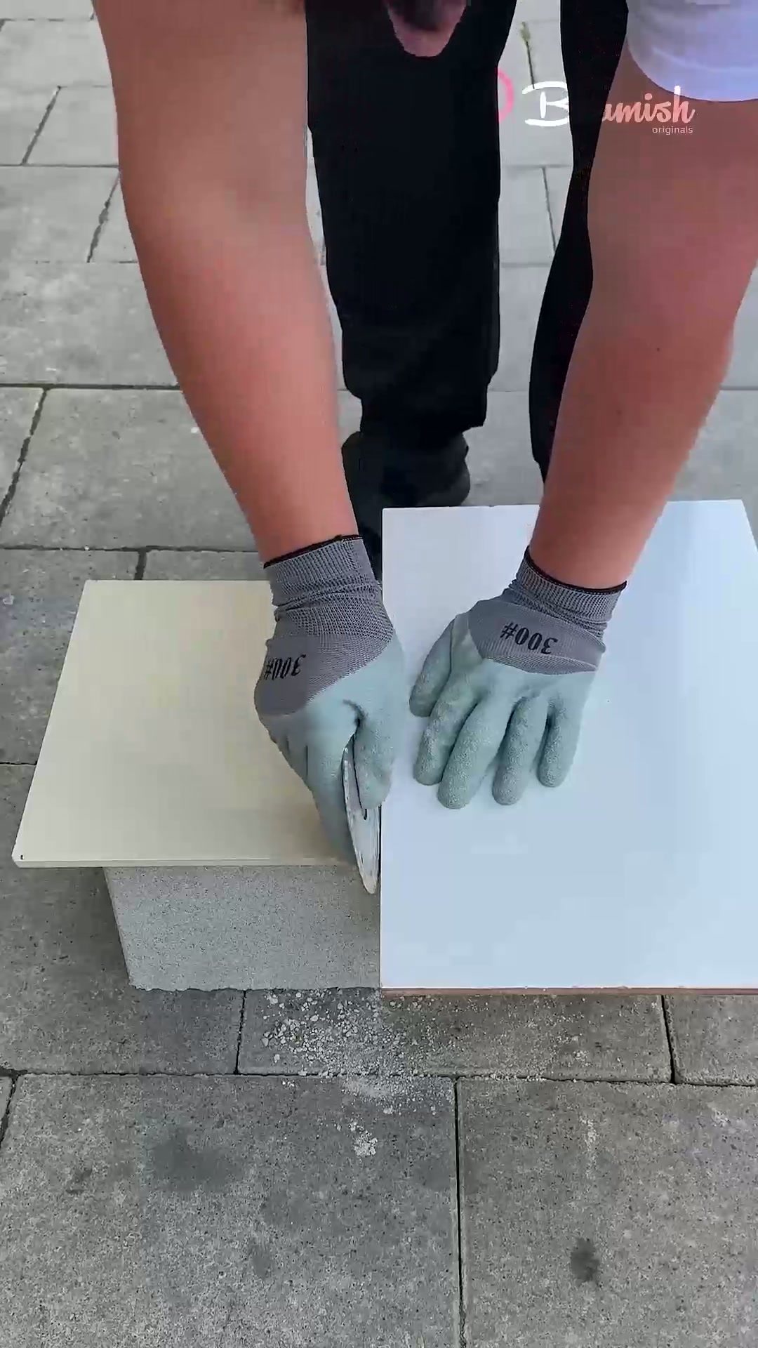 Easy tile splitting hack #diy #tile #splitting #method