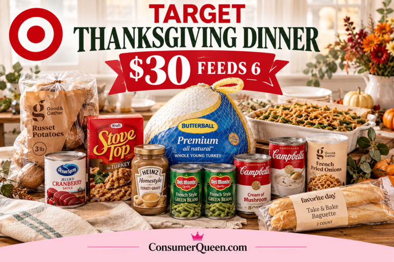 Target Thanksgiving dinner for 6 is just $30 in 2026!