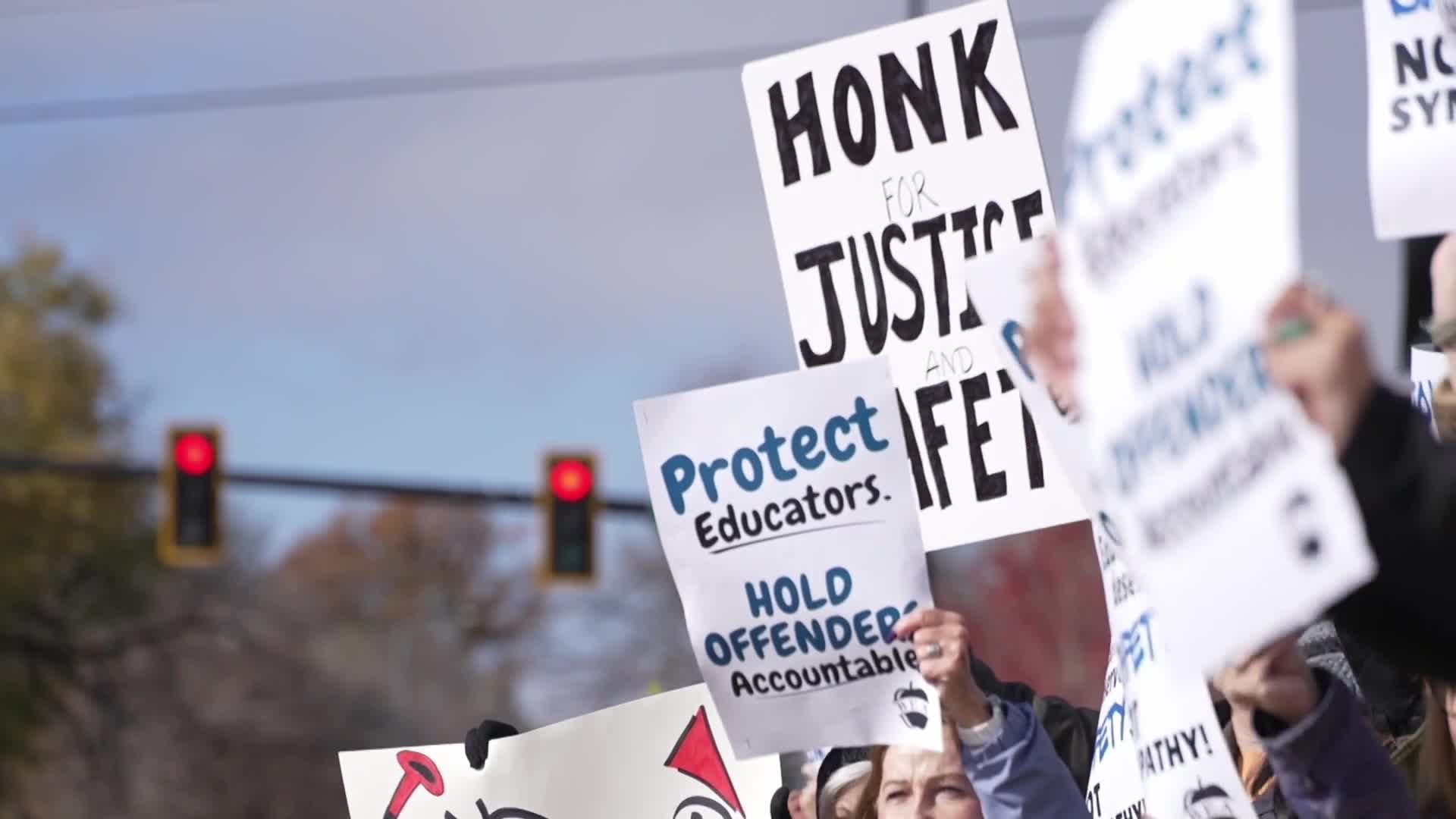 Senior High teachers, students picket after stabbing case referred to ...