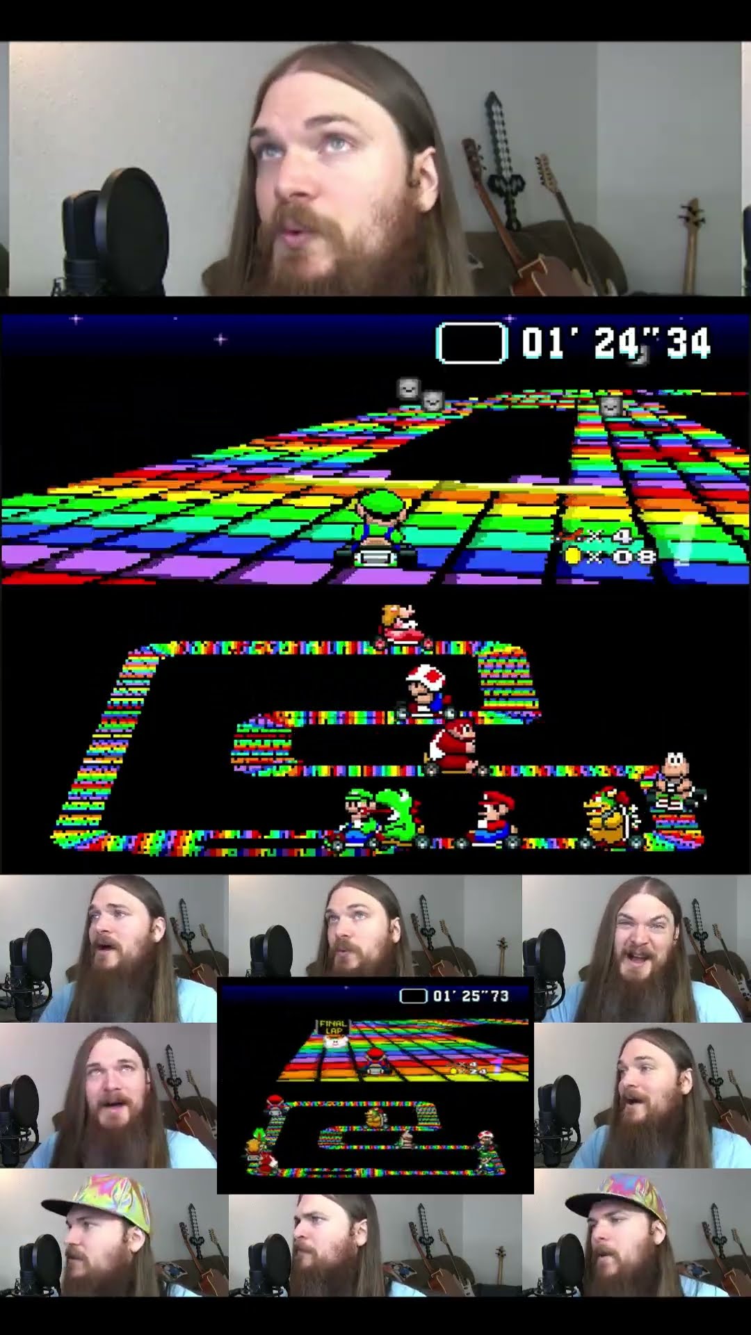 Super Mario Kart 🎵 Rainbow Road acapella!