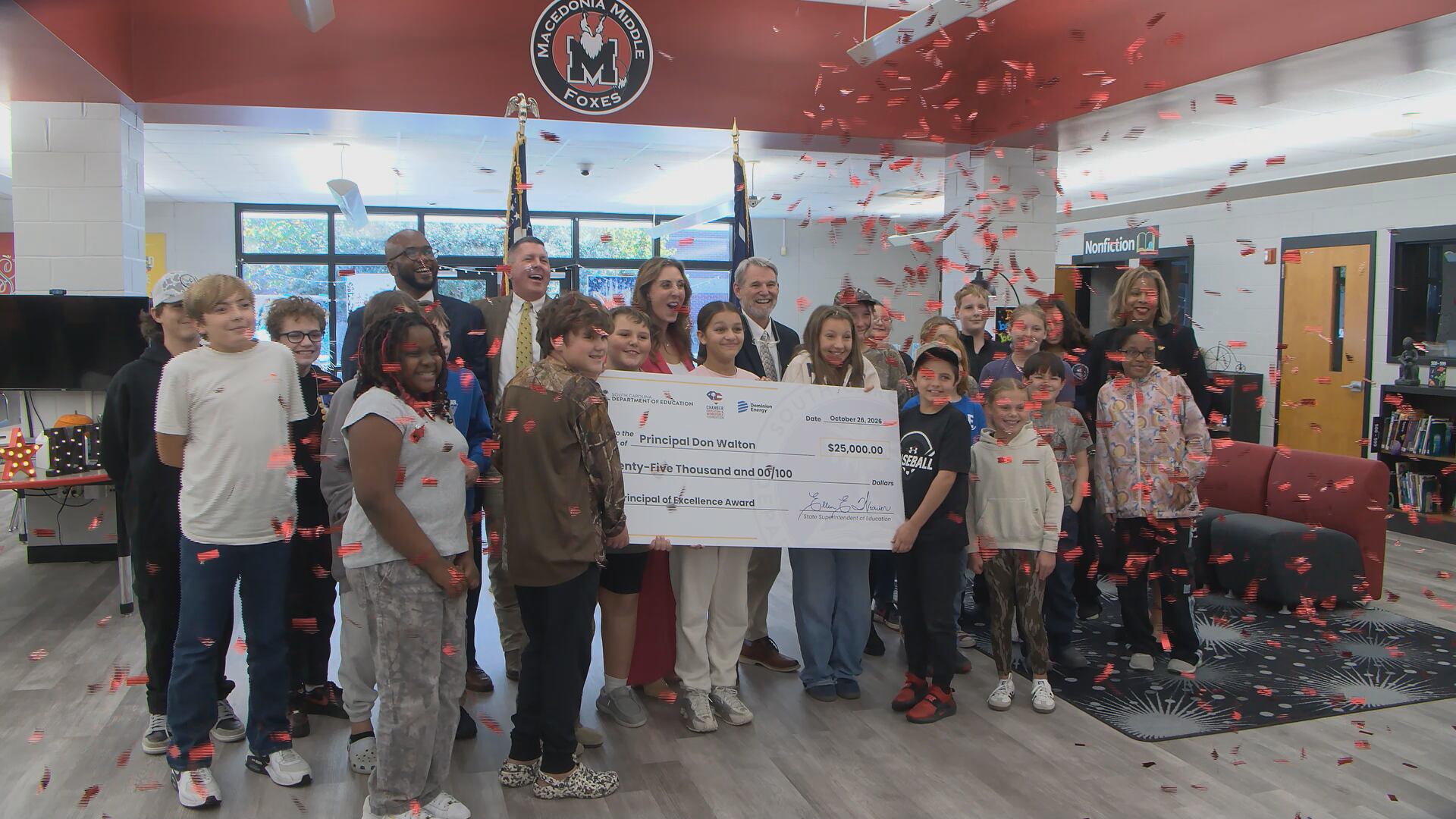 Macedonia Middle principal surprised with state's prestigious honor for ...
