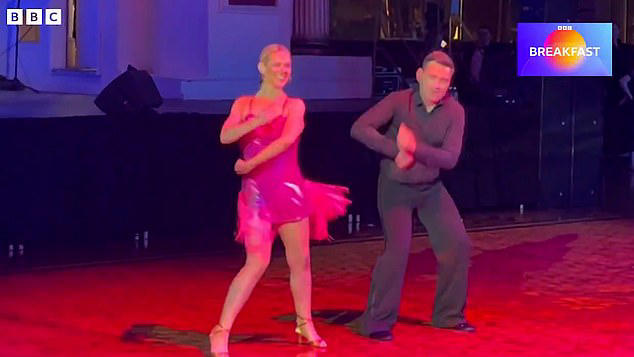 Moment Andy Burnham dances to Livin' La Vida Loca at charity event for ...