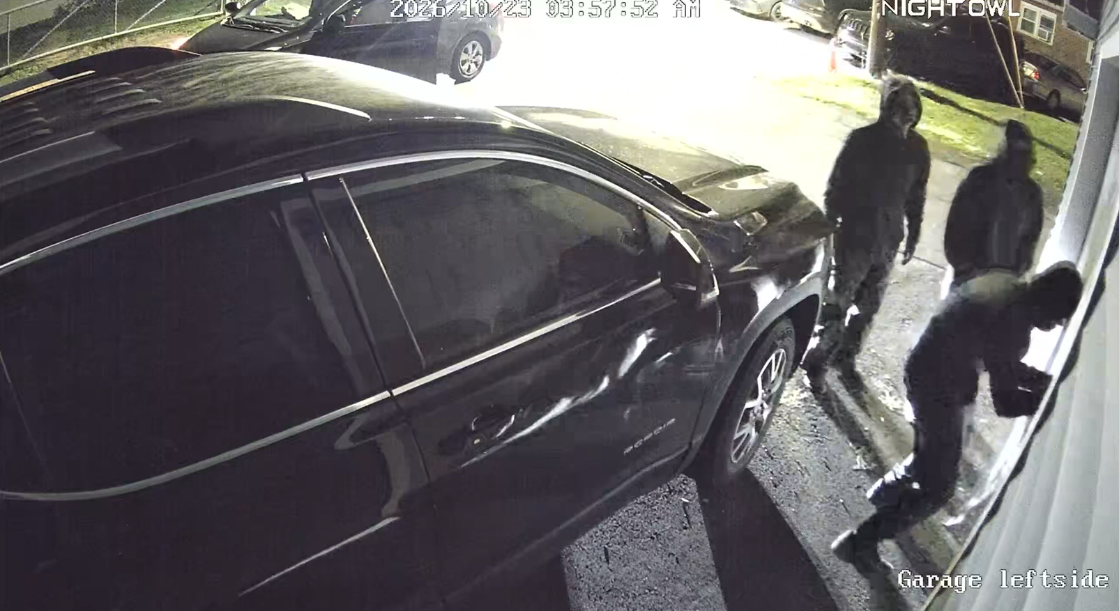 New video shows car thieves targeting Bucks County home before gunfire