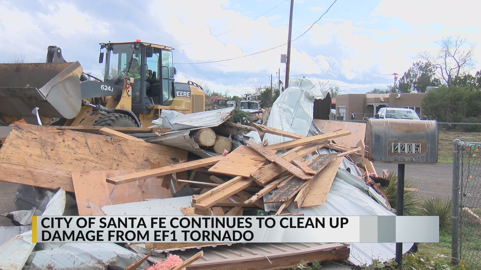 Clean up continues after EF-1 tornado causes damage in Santa Fe