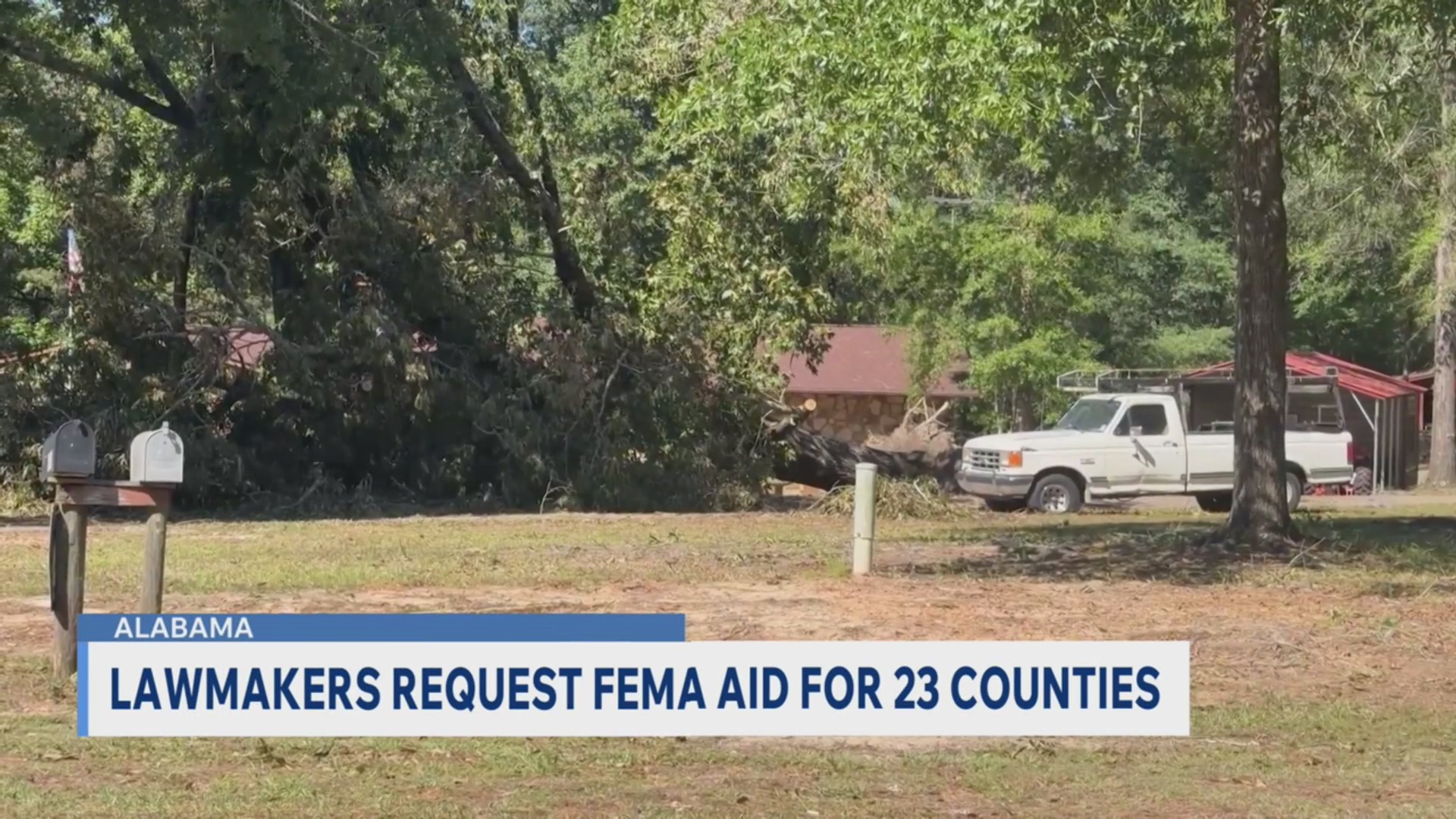 Alabama lawmakers request FEMA aid for 23 counties