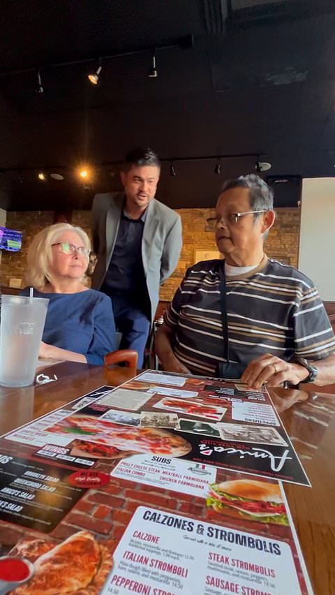 Parents fail to recognize son disguised as waiter