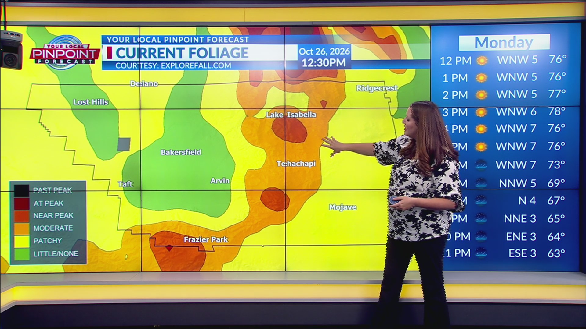 Elaina Rusk's mid-day Bakersfield weather forecast - Oct. 26, 2026