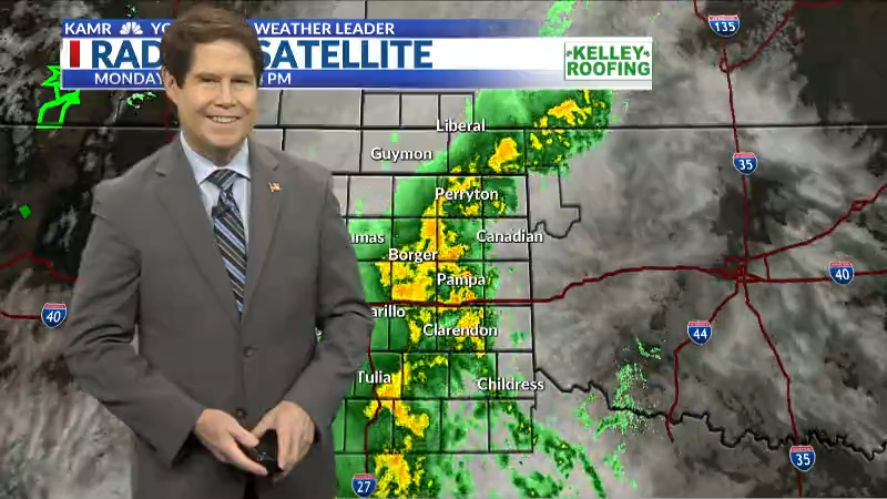 Rain showers continue to start the workweek