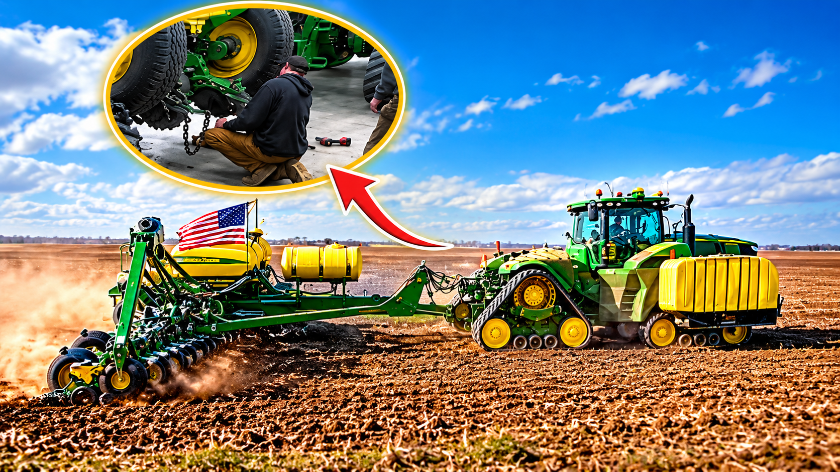 John Deere 9530 hits the fields for the first time