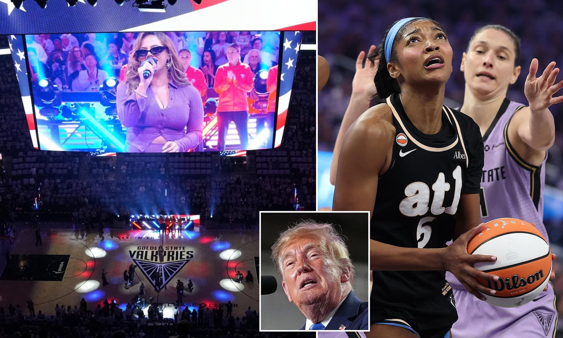 WNBA finals stars risk more Trump fury as they skip national anthem before game 5